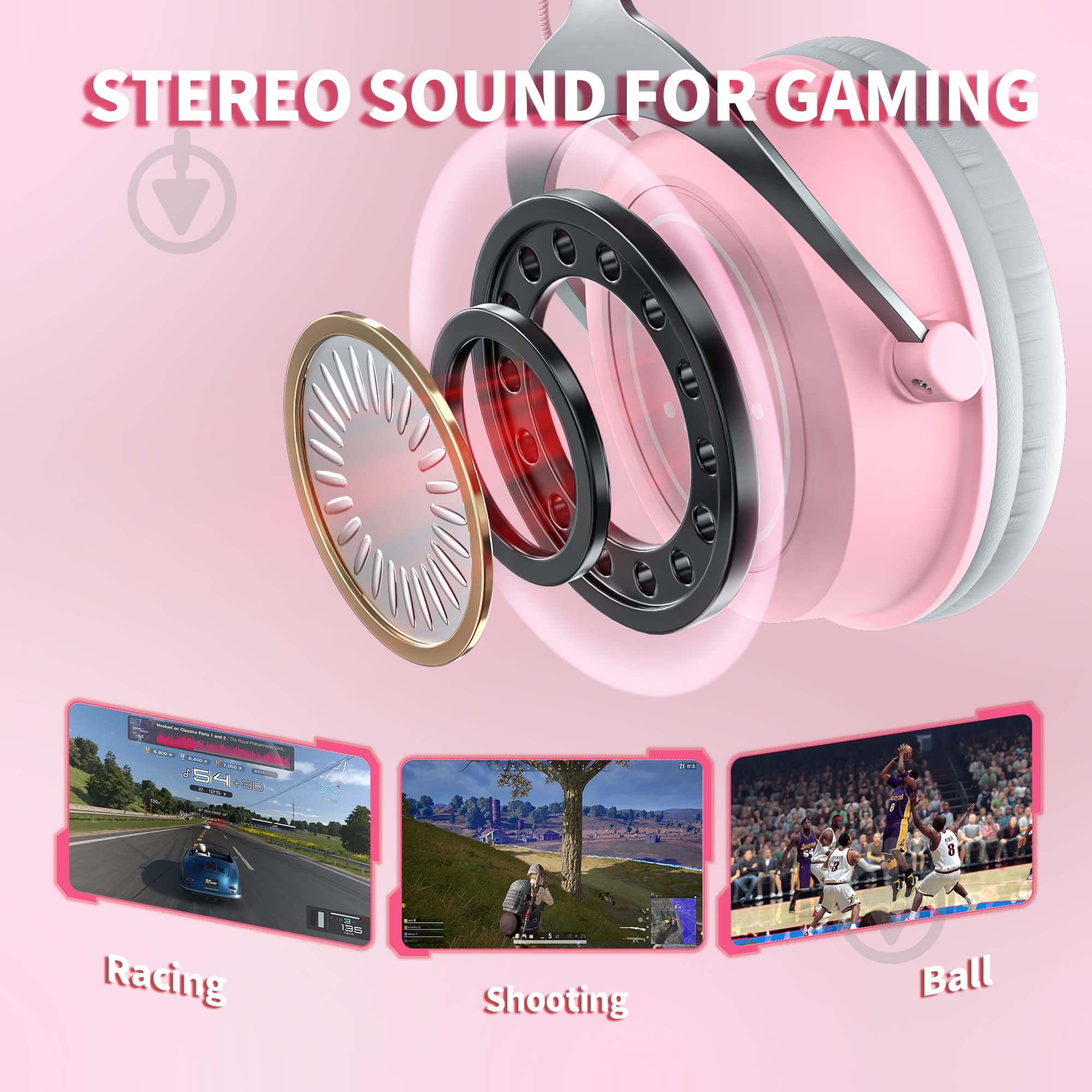 Наушники FIFINE H3P pink (H3P) - фото 6