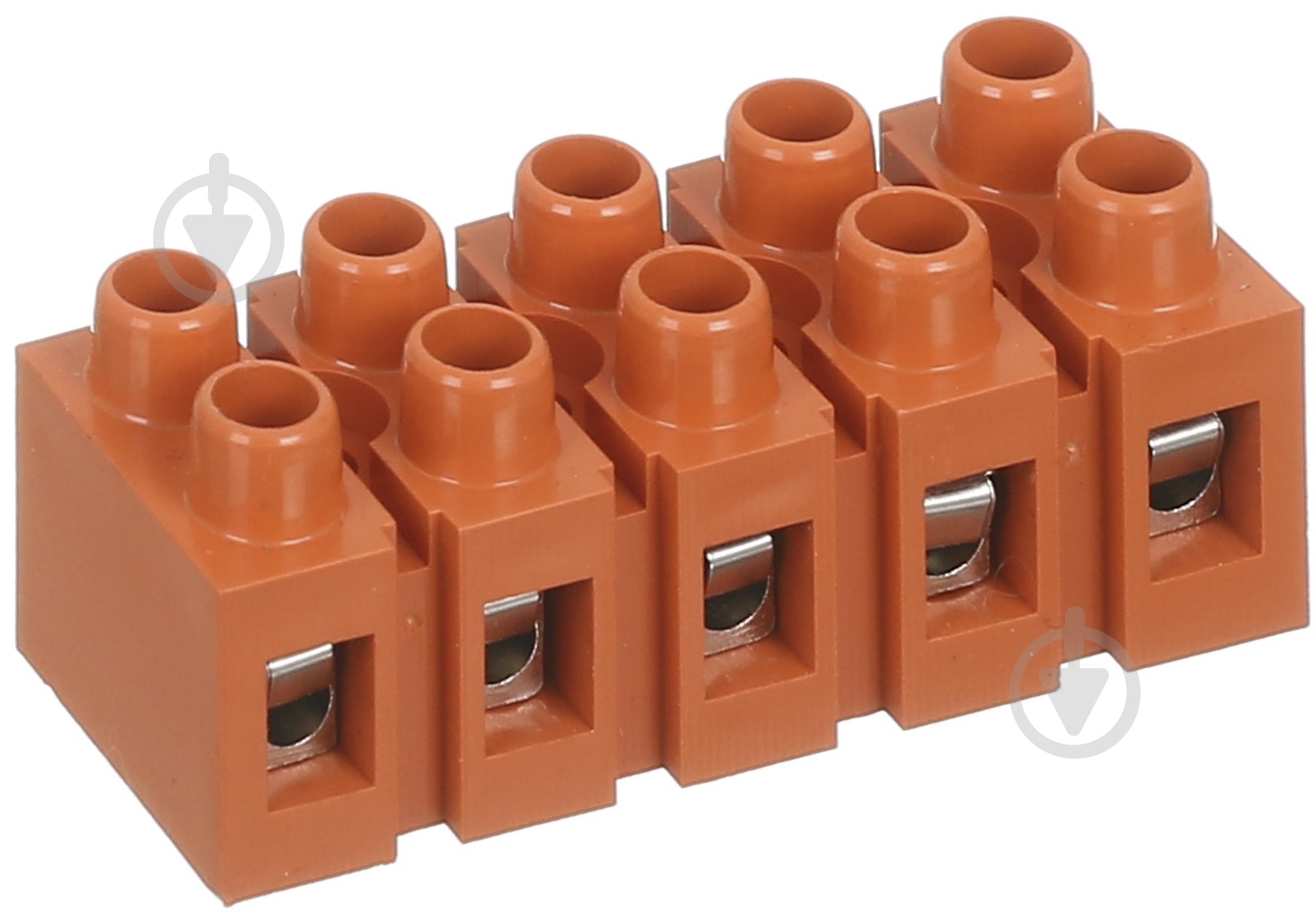 Колодка клеммная EMT 5 полюсов 0.5-6 кв.мм оранжевый - фото 1 Колодка клеммная EMT 5 полюсов 0.5-6 кв.мм оранжевый - фото 1