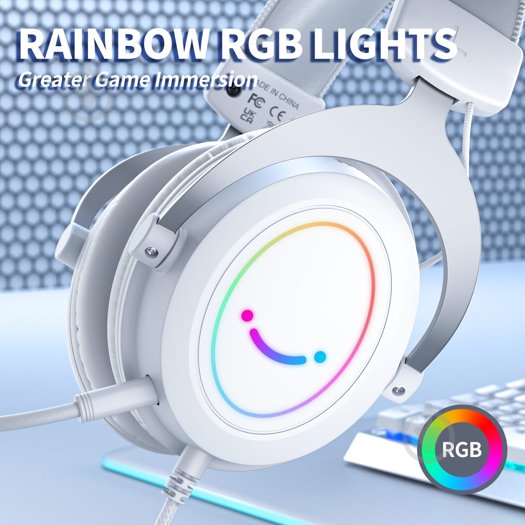 Гарнитура игровая FIFINE H3W white (H3W) - фото 2