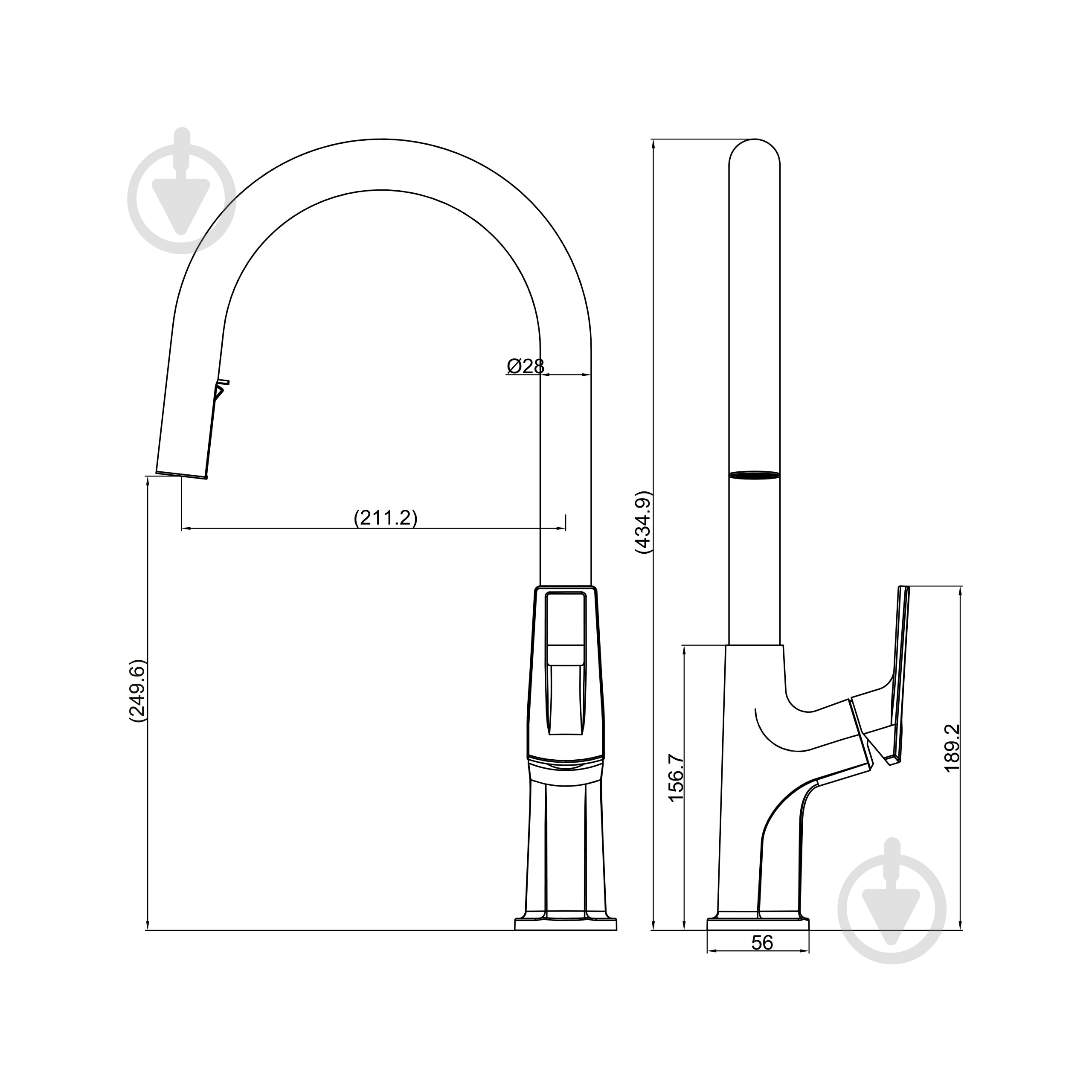 Смеситель для кухни FADO S.r.l MIX014011C выдвижной хром Banti - фото 2 Смеситель для кухни FADO S.r.l MIX014011C выдвижной хром Banti - фото 2
