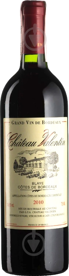 Вино Chateau Valentin червоне сухе 0,75 л - фото 1