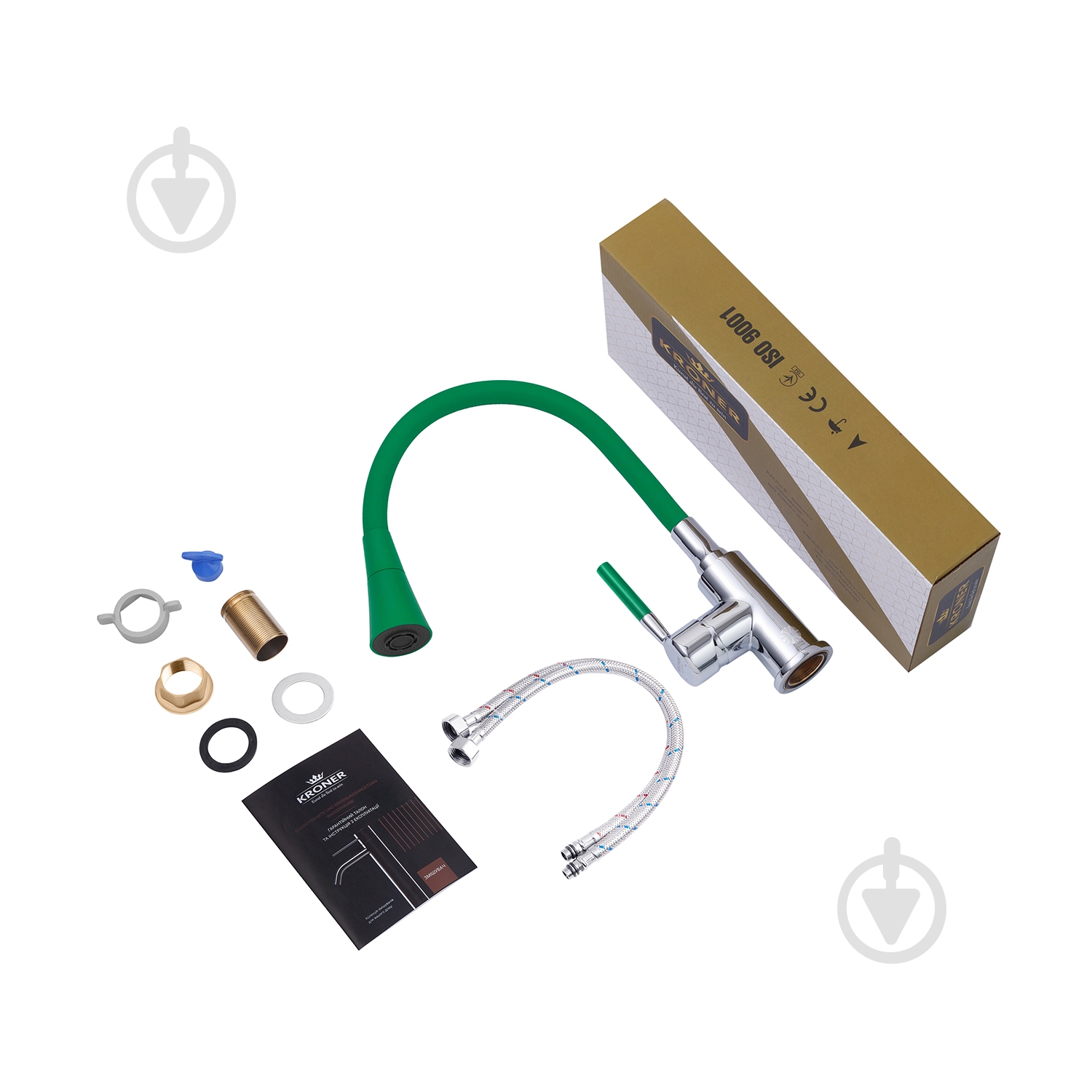 Змішувач для кухні Kroner KRM Kuche - C132GRN - фото 9 Змішувач для кухні Kroner KRM Kuche - C132GRN - фото 9