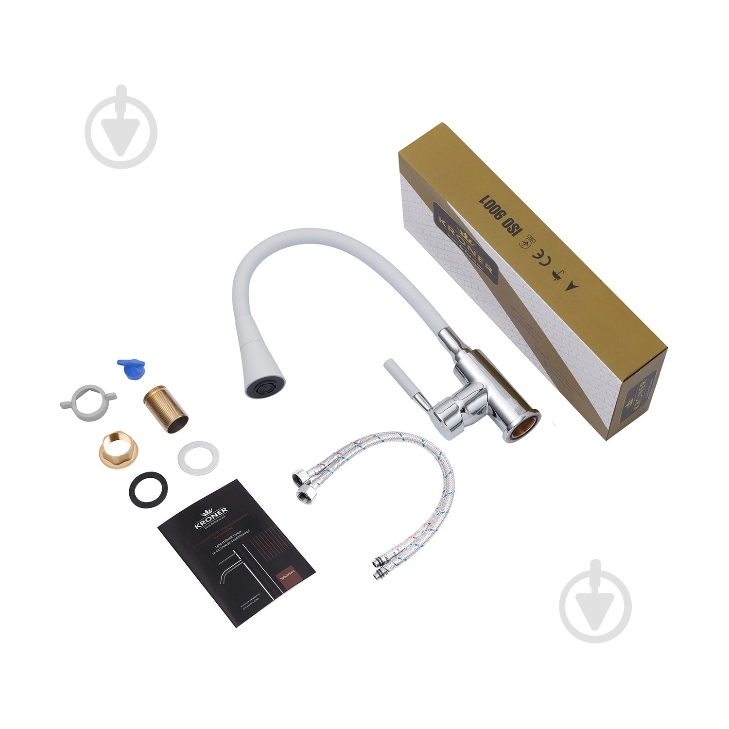 Смеситель для кухни Kroner KRM Kuche - C132WHI - фото 9