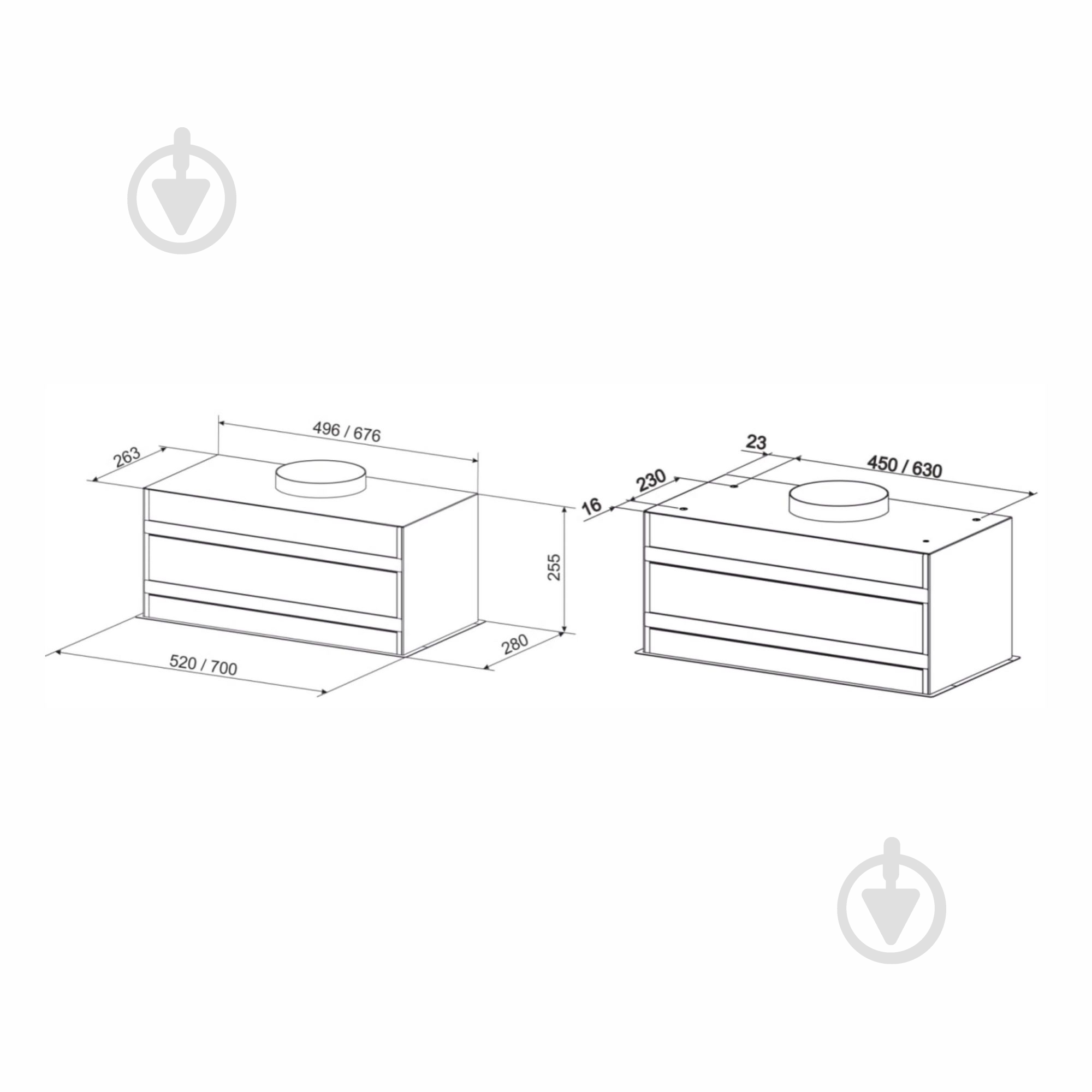 Вытяжка Eleyus URBAN 1200 LED 70 BL - фото 12