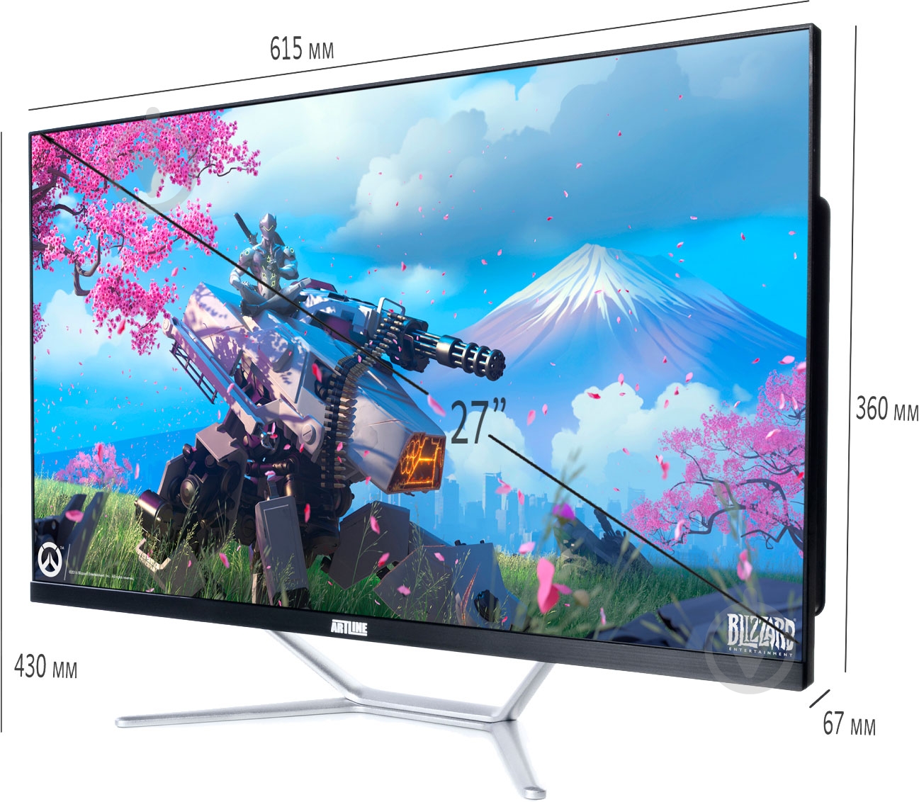 Моноблок Artline G75 27 (G75v21Win) black - фото 9