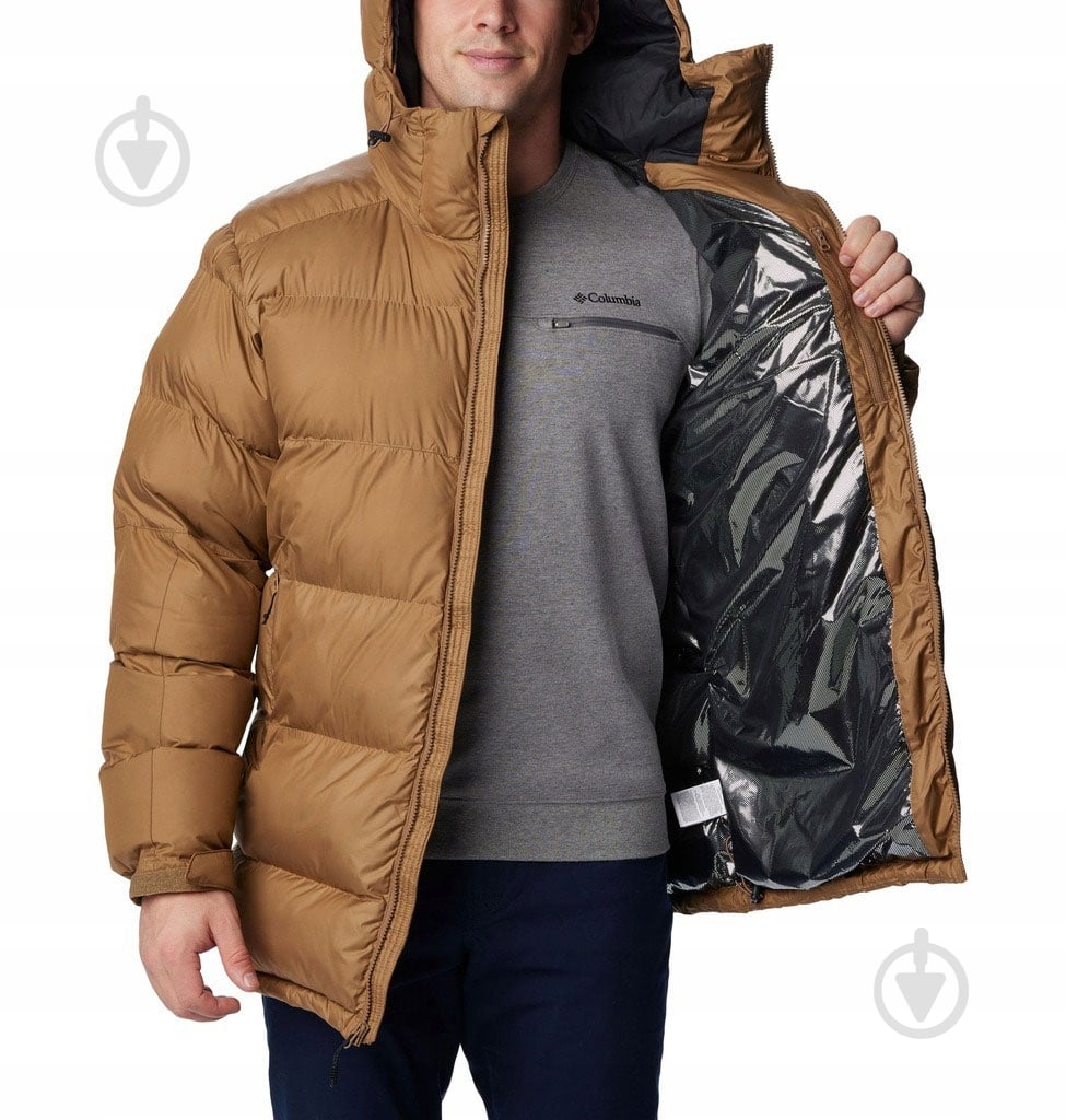 Куртка Columbia Puffect Puffer Parka 2050921-257 р.L коричневая - фото 4 Куртка Columbia Puffect Puffer Parka 2050921-257 р.L коричневая - фото 4