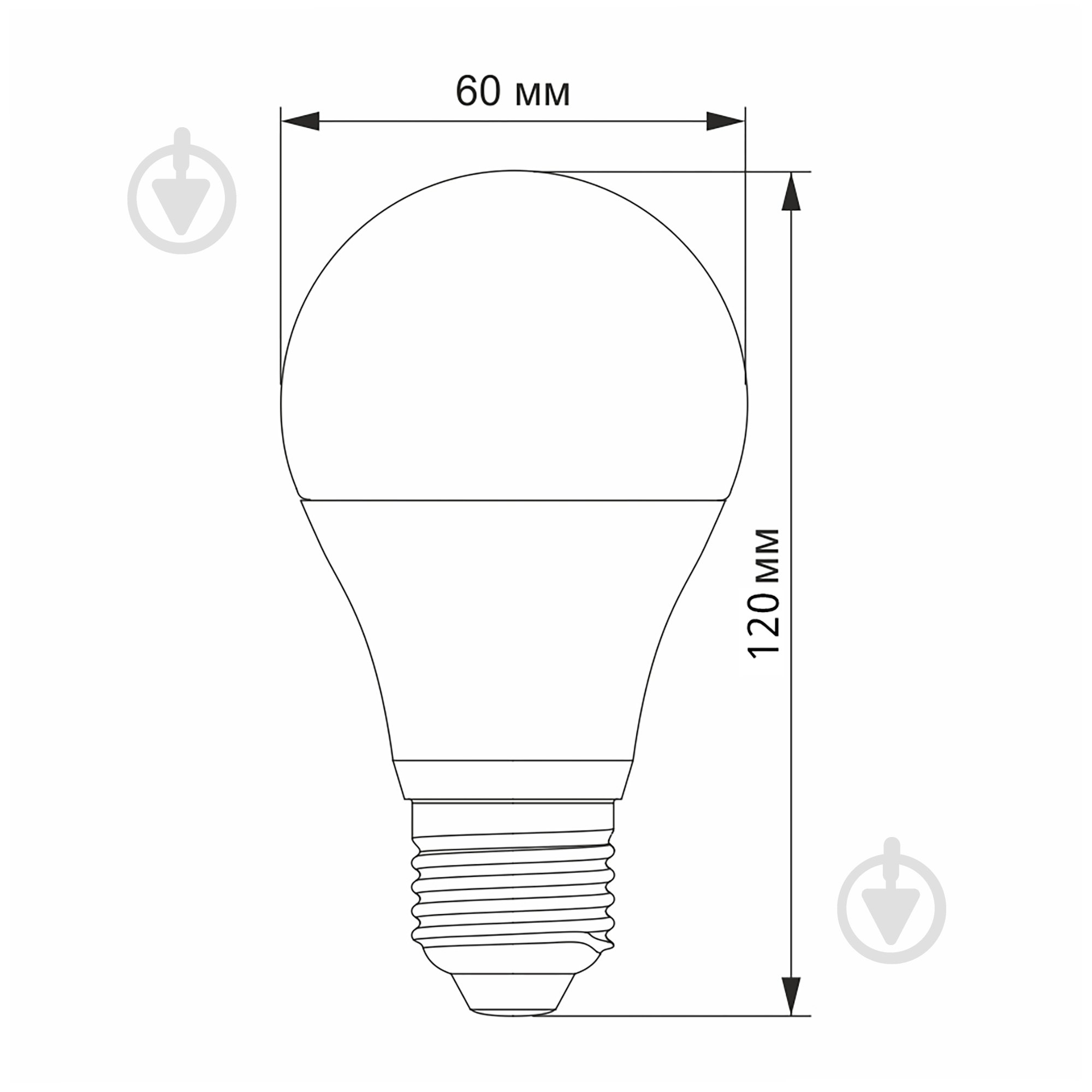 Лампа світлодіодна Videx 6,2 Вт A60 E27 220 В 4100 К 28405 - фото 3 Лампа світлодіодна Videx 6,2 Вт A60 E27 220 В 4100 К 28405 - фото 3