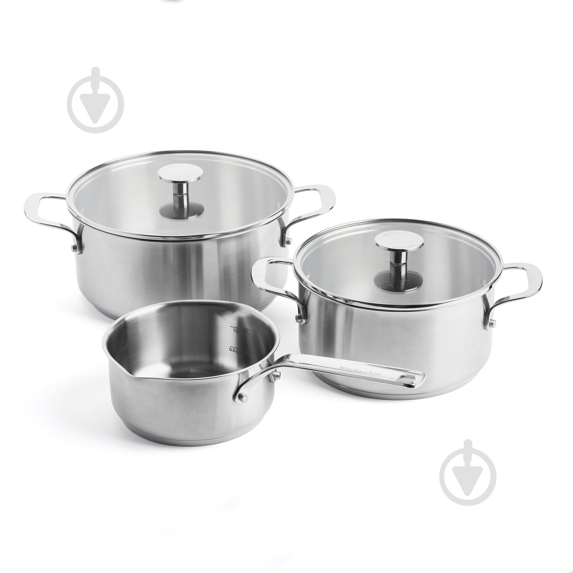 Набір посуду KitchenAid 5 предметів, 16/20/24 см, 1,5/3,1/4,8 л (CC005088-001) - фото 1