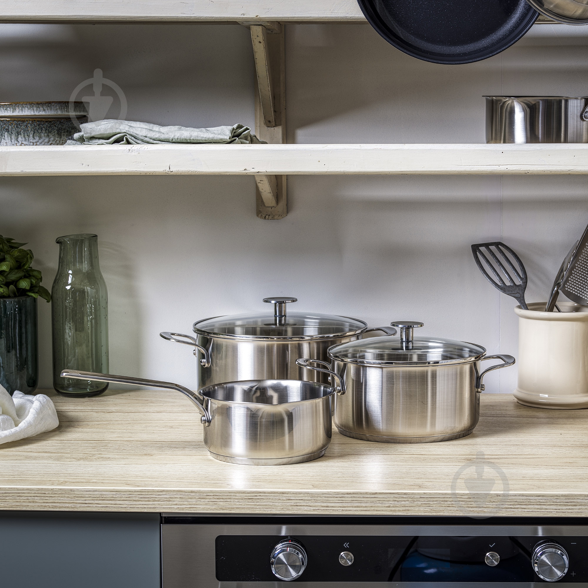 Набір посуду KitchenAid 5 предметів, 16/20/24 см, 1,5/3,1/4,8 л (CC005088-001) - фото 7