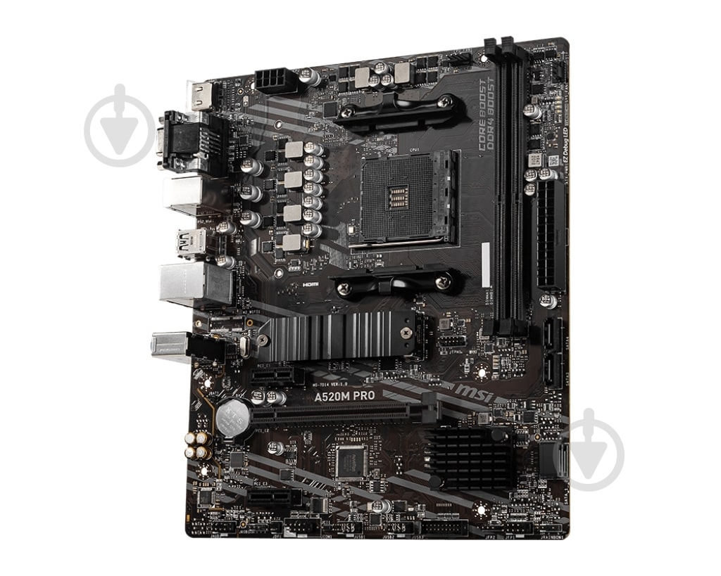 Материнская плата MSI 911-7D14-020 (Socket AM4, AMD A520, micro ATX) - фото 3
