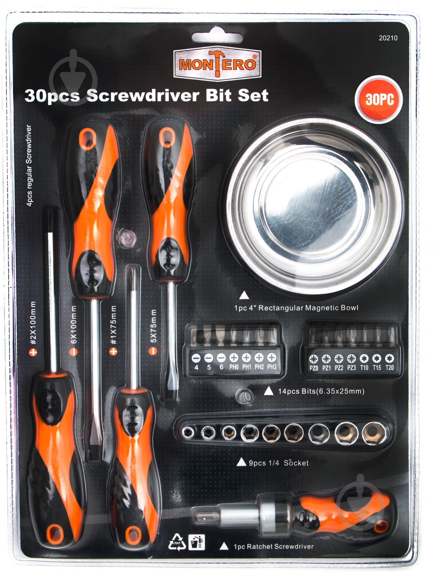 Набор отверток и головок Montero 20210 - фото 1 Набор отверток и головок Montero 20210 - фото 1