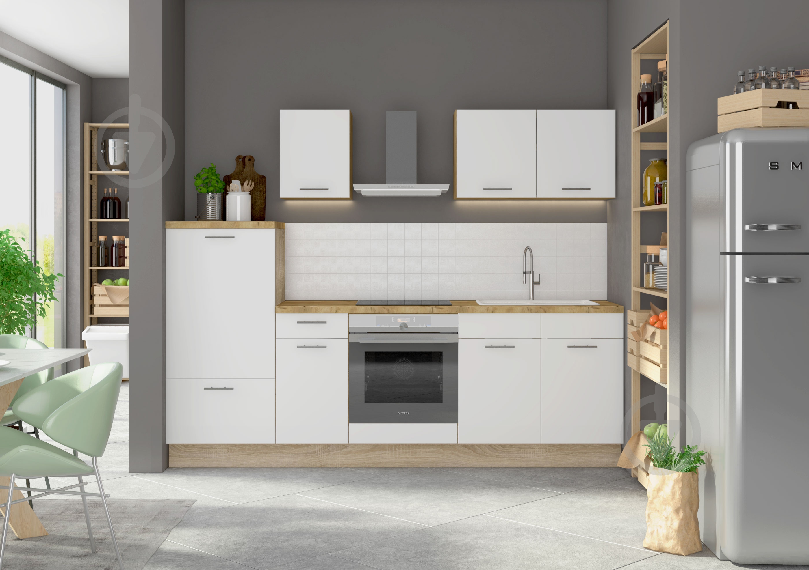 Кухня Лаура Грейд ЛДСП 2,5 м - фото 2 Кухня Лаура Грейд ЛДСП 2,5 м - фото 2