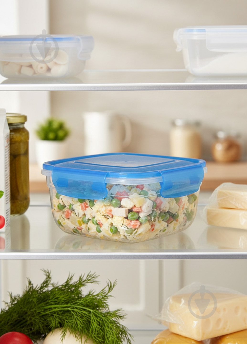 Контейнер пищевой Stars Plast 900 мл мульти - фото 4