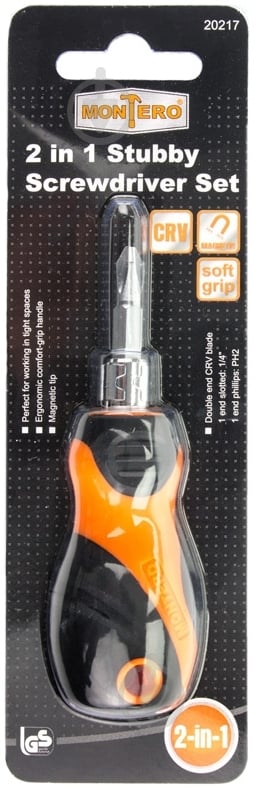 Отвертка Montero 2 в 1 SL6 + PH2×38 мм 20217 - фото 3