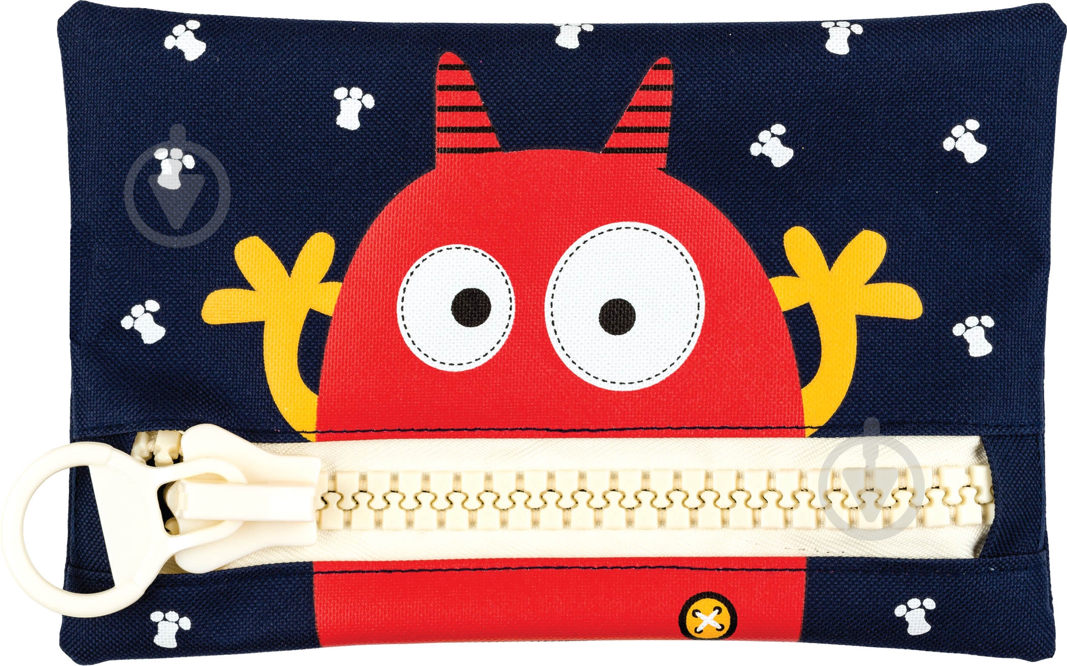 Пенал школьный Красный монстр 80778 Centrum синий с рисунком - фото 1