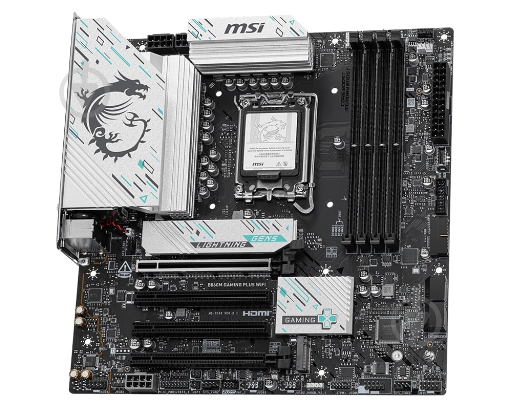 Материнская плата MSI 911-7E42-003 (Socket 1851, Intel B860, micro ATX) - фото 3 Материнская плата MSI 911-7E42-003 (Socket 1851, Intel B860, micro ATX) - фото 3