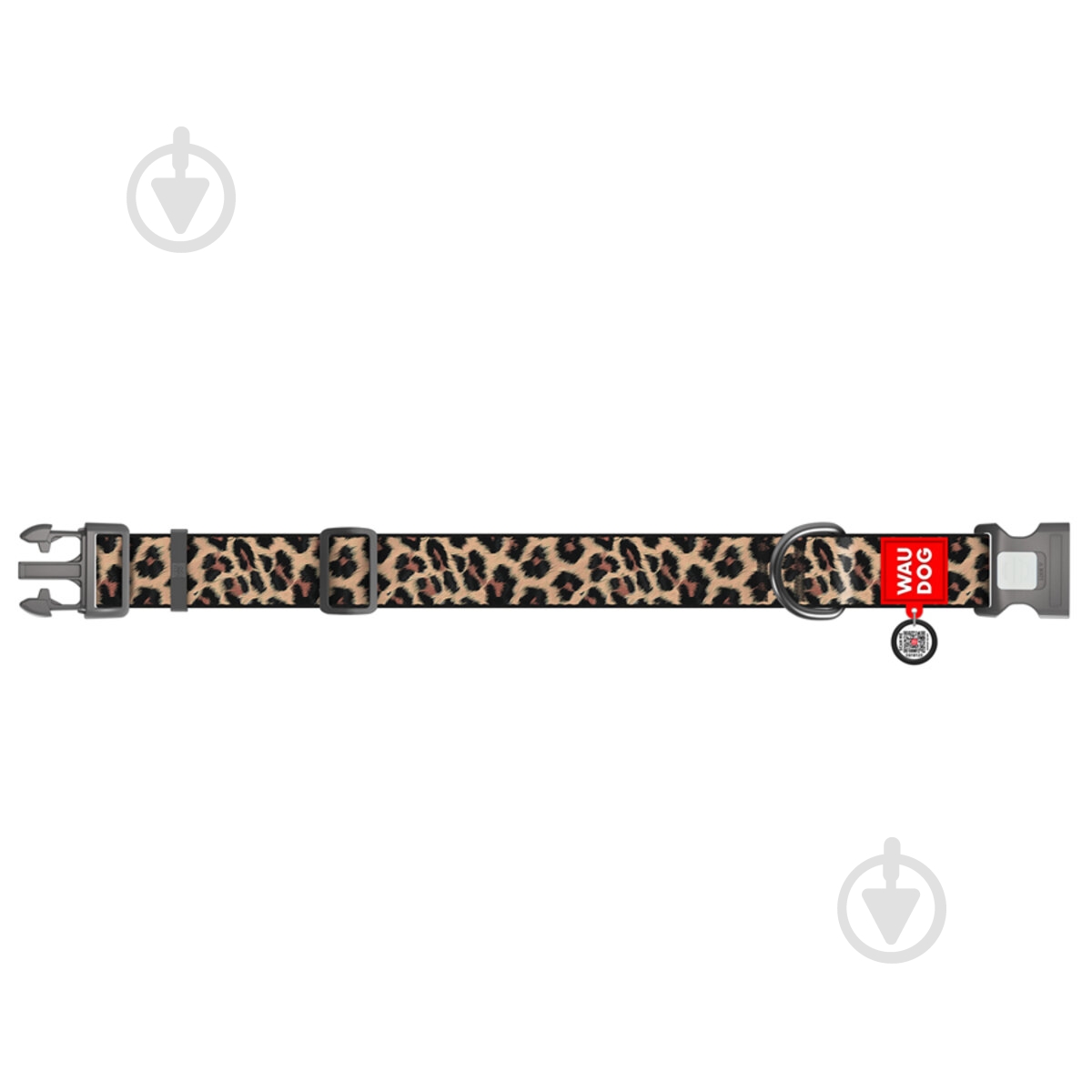 Ошейник Waudog Nylon рисунок "Леопард" пластиковый фастекс XXL Ш35 мм Д46-70 см - фото 2