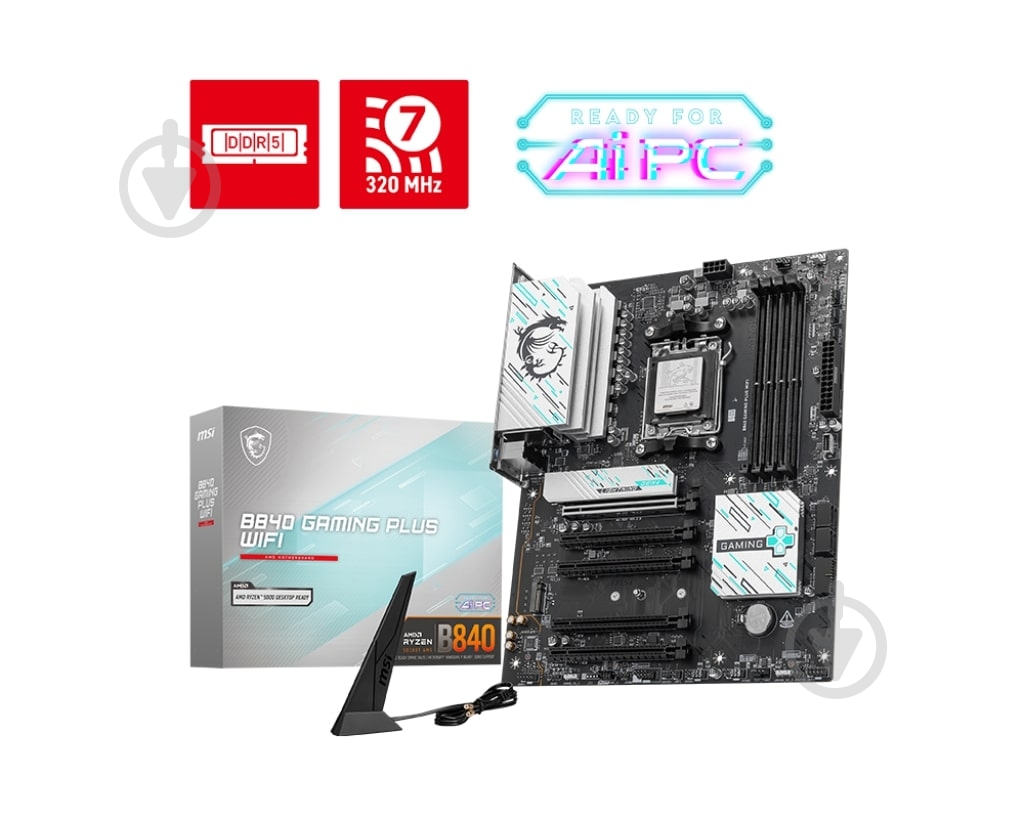 Материнская плата MSI 911-7E57-002 (Socket AM5, AMD B840, ATX) - фото 5