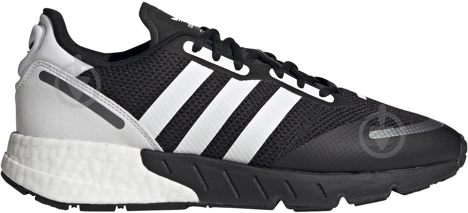 Кроссовки мужские демисезонные Adidas ZX 1K BOOST FX6515 р.44 2/3 черно-белые - фото 1