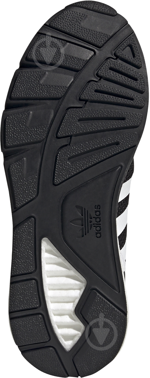 Кроссовки мужские демисезонные Adidas ZX 1K BOOST FX6515 р.44 2/3 черно-белые - фото 10