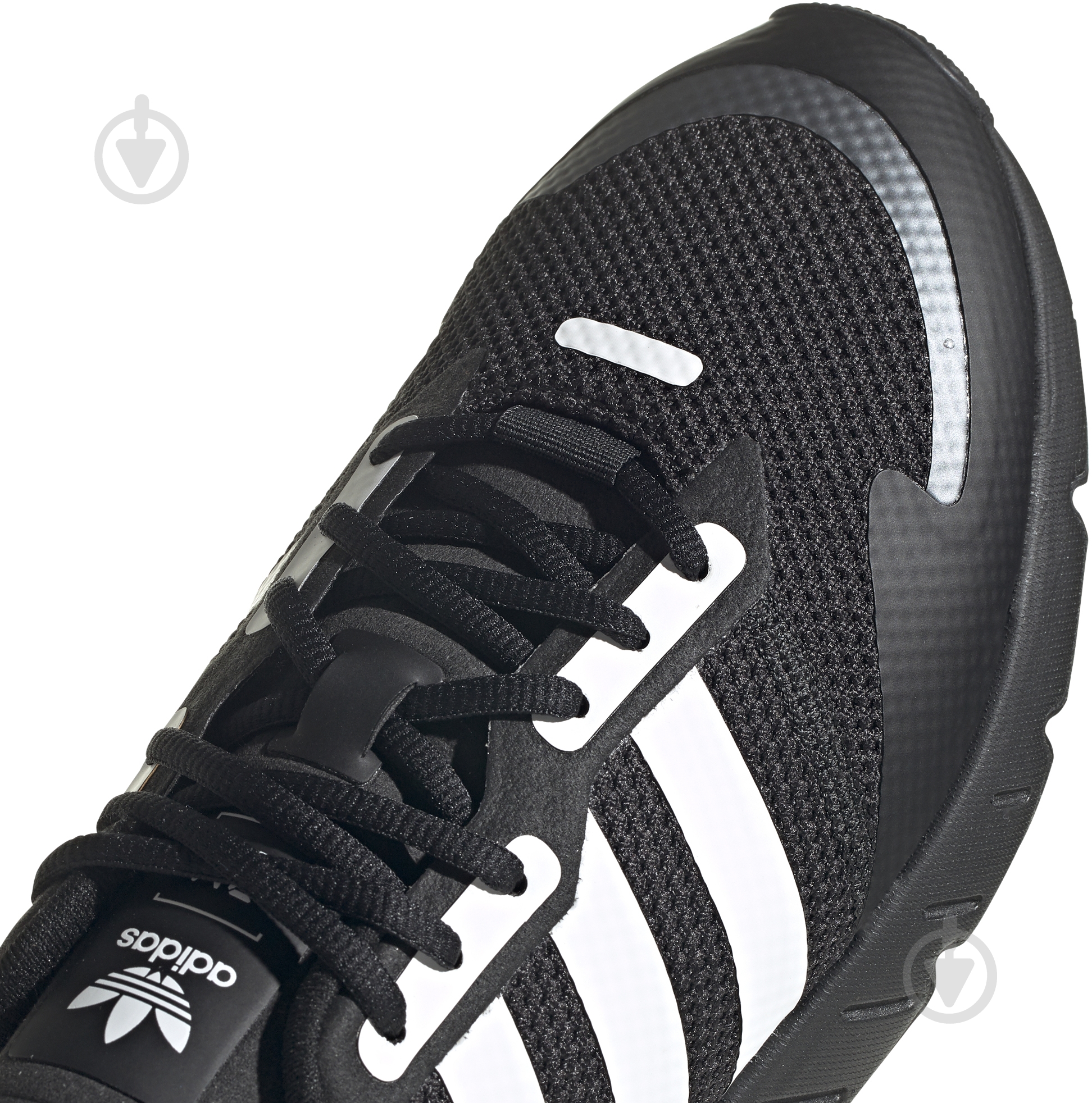 Кроссовки мужские демисезонные Adidas ZX 1K BOOST FX6515 р.44 2/3 черно-белые - фото 11