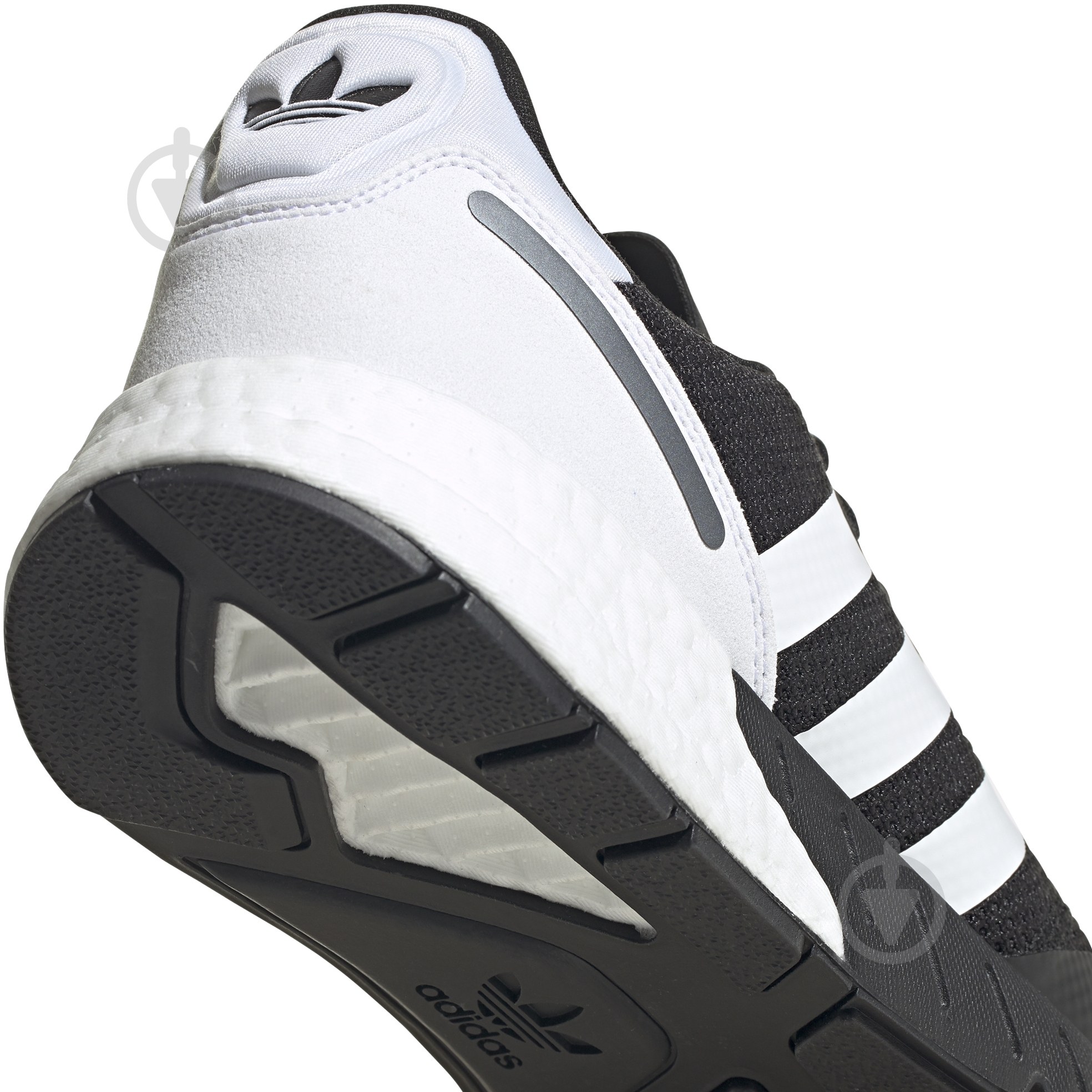 Кроссовки мужские демисезонные Adidas ZX 1K BOOST FX6515 р.44 2/3 черно-белые - фото 12