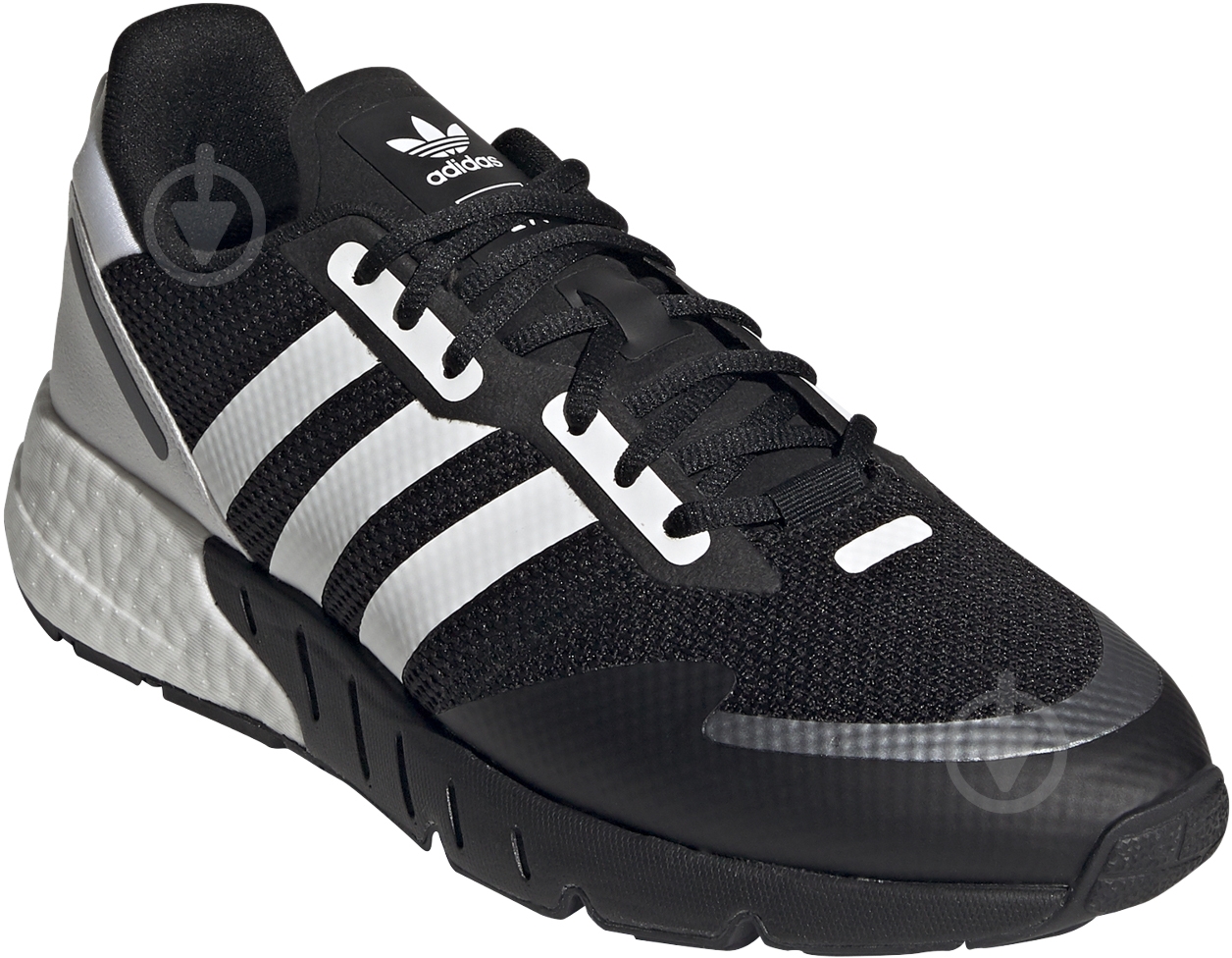 Кроссовки мужские демисезонные Adidas ZX 1K BOOST FX6515 р.44 2/3 черно-белые - фото 4