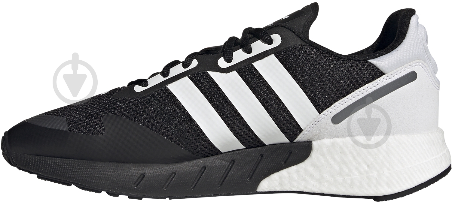 Кроссовки мужские демисезонные Adidas ZX 1K BOOST FX6515 р.44 2/3 черно-белые - фото 8