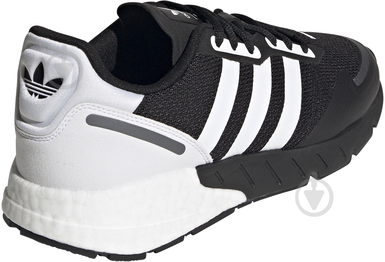 Кроссовки мужские демисезонные Adidas ZX 1K BOOST FX6515 р.44 2/3 черно-белые - фото 9