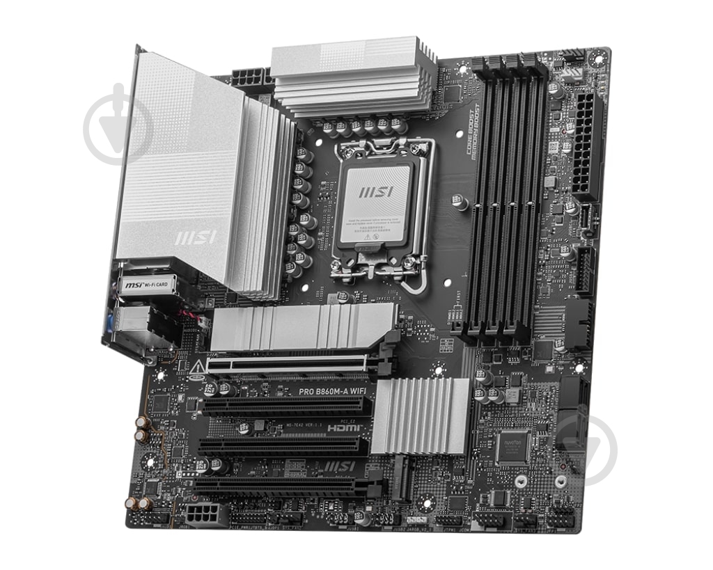 Материнская плата MSI 911-7E42-002 (Socket 1851, Intel B860, micro ATX) - фото 3 Материнская плата MSI 911-7E42-002 (Socket 1851, Intel B860, micro ATX) - фото 3