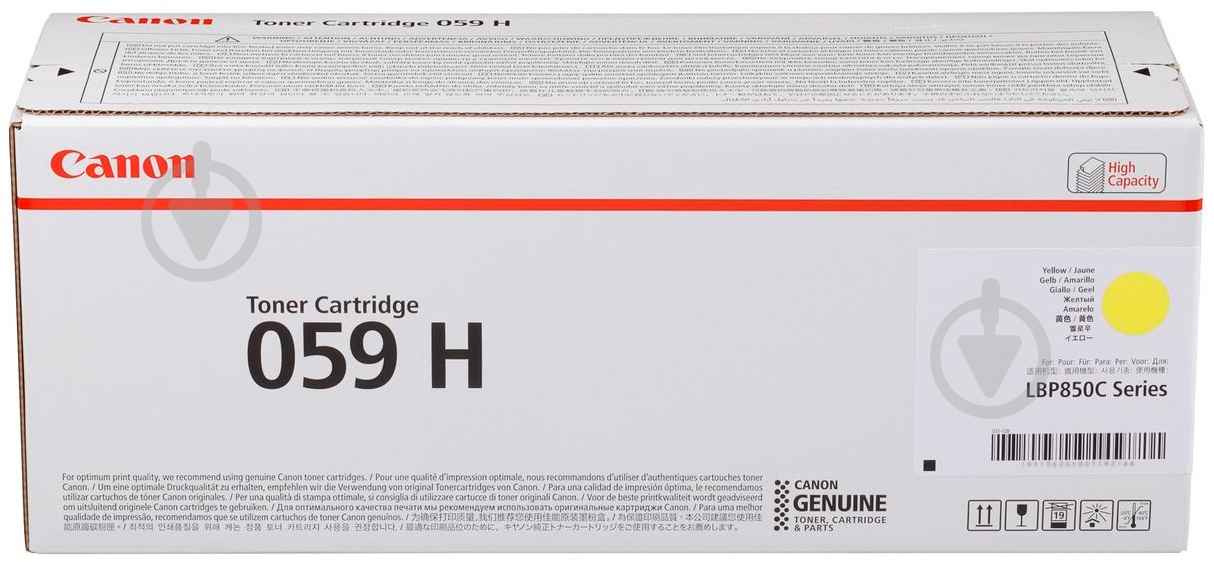 Картридж лазерный Canon 059HY 3624C001 yellow - фото 1