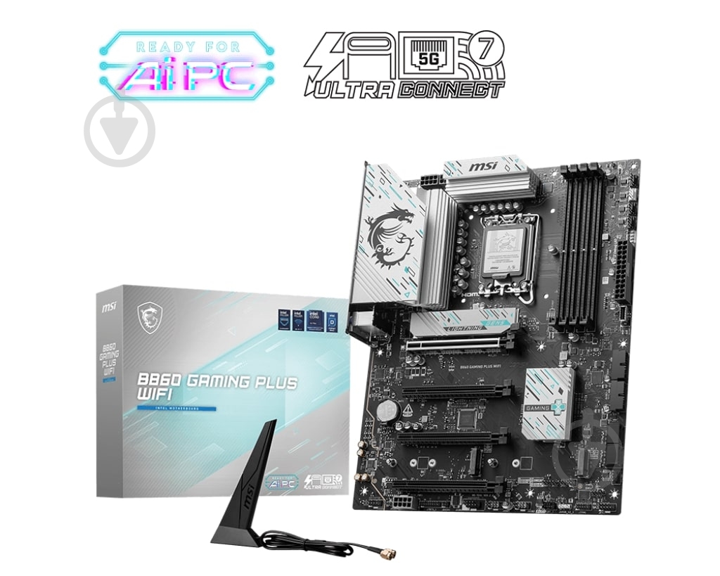 Материнская плата MSI 911-7E41-003 (Socket 1851, Intel B860, ATX) - фото 5 Материнская плата MSI 911-7E41-003 (Socket 1851, Intel B860, ATX) - фото 5