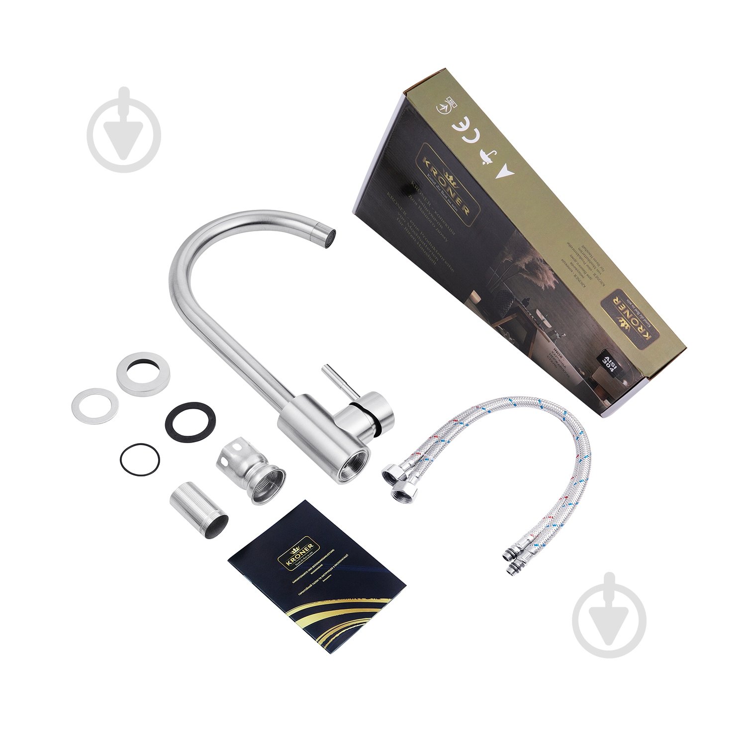 Смеситель для кухни Kroner KRP Edelstahl Klassisch - ESG035 - фото 8 Смеситель для кухни Kroner KRP Edelstahl Klassisch - ESG035 - фото 8