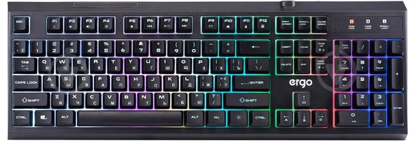 Клавиатура Ergo (KB-830HB) black - фото 1 Клавиатура Ergo (KB-830HB) black - фото 1