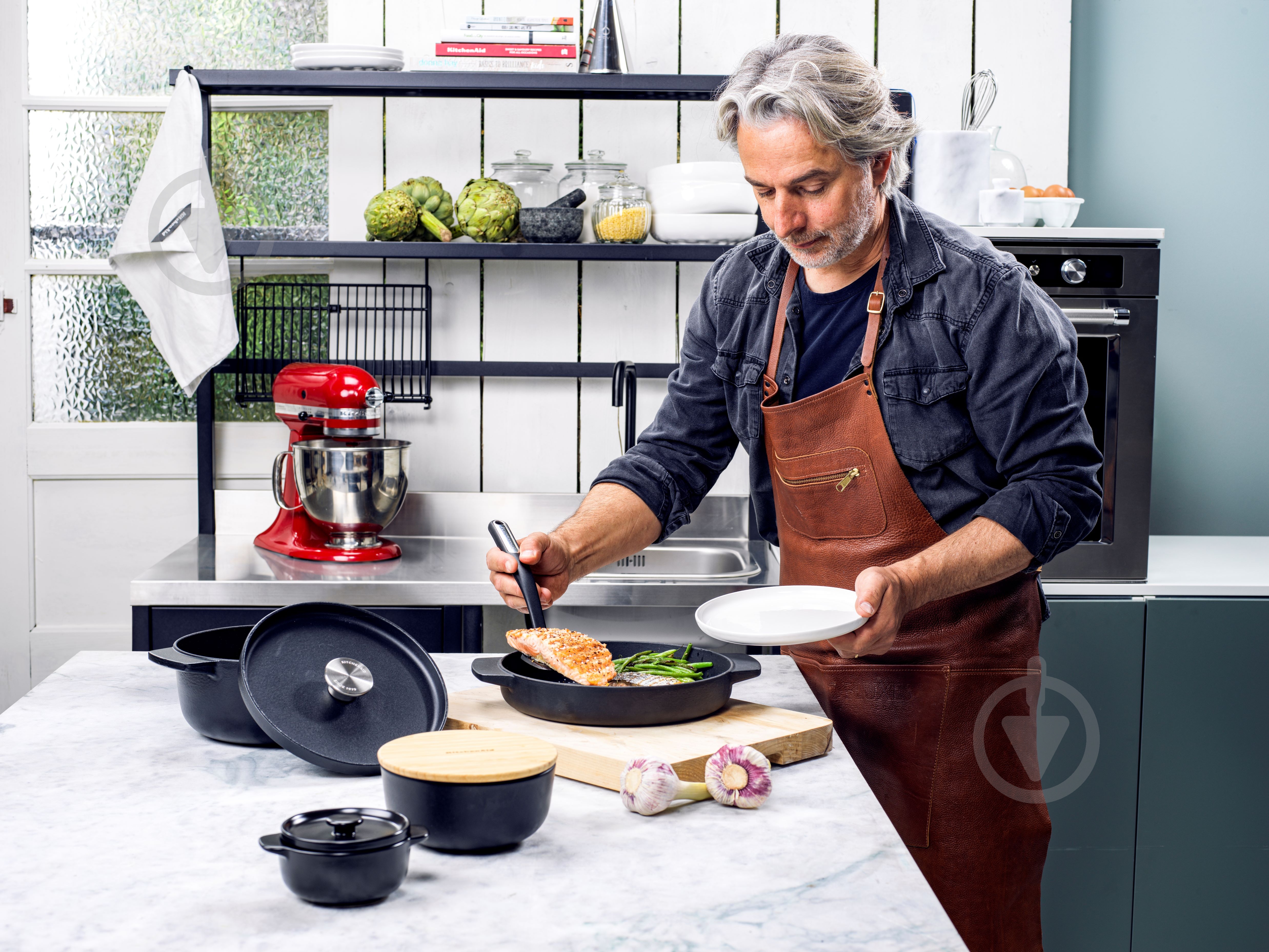 Сковорода-гриль KitchenAid 26 см (CC004600-001) - фото 7