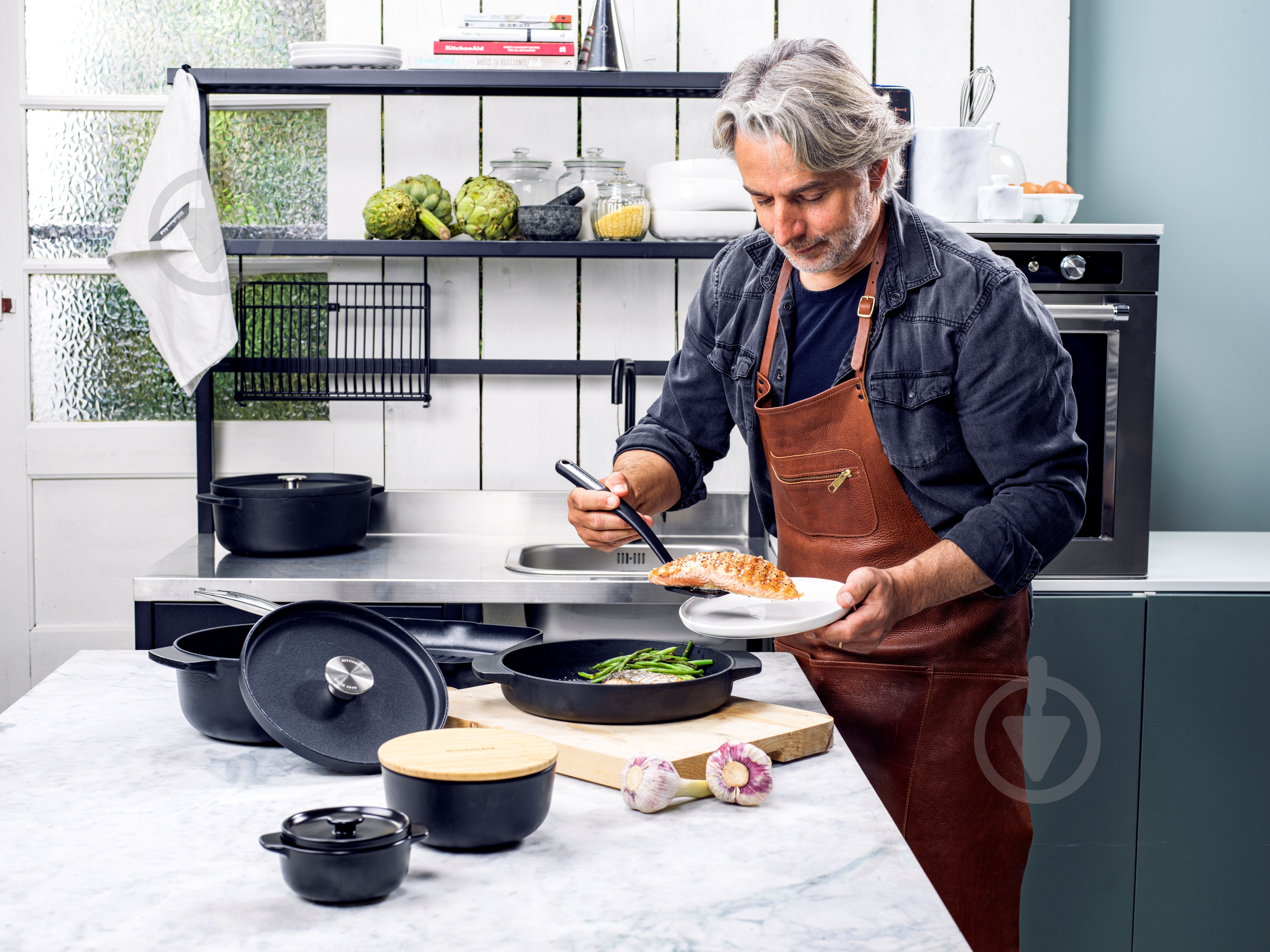 Сковорода-гриль KitchenAid 26 см (CC004600-001) - фото 9
