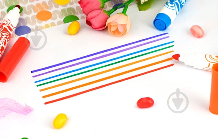 Набор фломастеров Super Washable Jumbo 36 цветов 1632-36CB Marco - фото 4