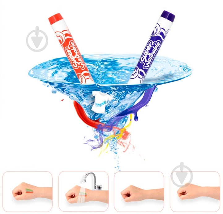 Набор фломастеров Super Washable Jumbo 36 цветов 1632-36CB Marco - фото 5