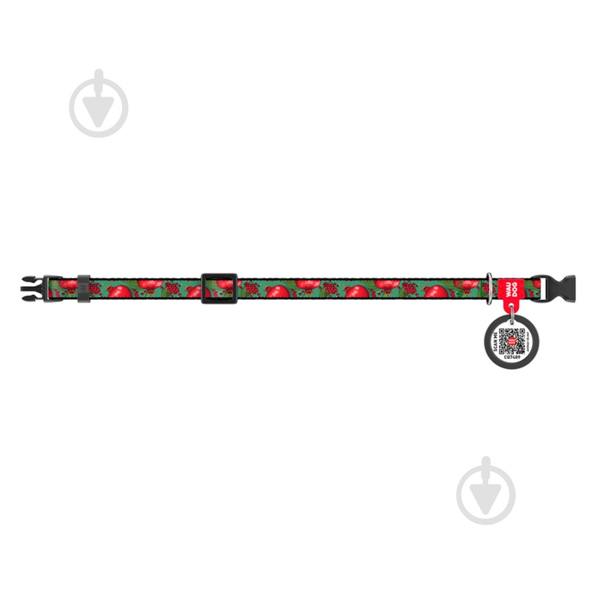 Ошейник Waudog Nylon рисунок "Гранаты" пластиковый фастекс XS Ш10 мм Д20-30 см (278-4052) - фото 2