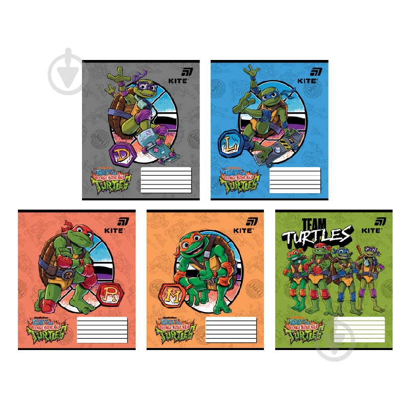 Тетрадь Ninja Turtles 12 лист. клетка NT26-232 KITE - фото 1