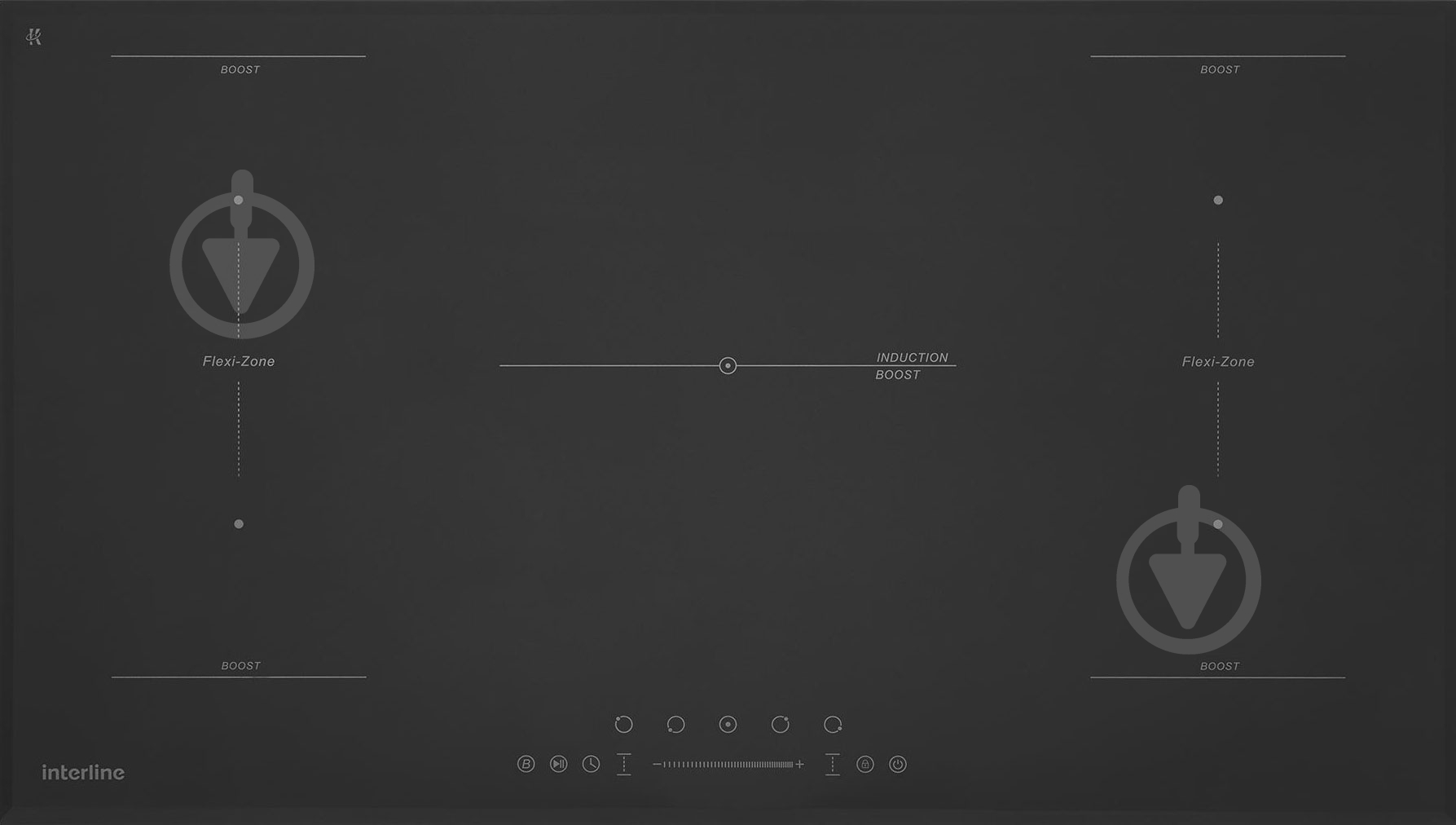 Варочная поверхность индукционная Interline HIV 988 SFB BA - фото 1