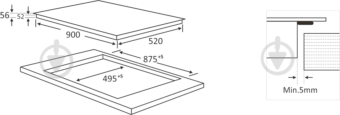 Варочная поверхность индукционная Interline HIV 988 SFB BA - фото 8