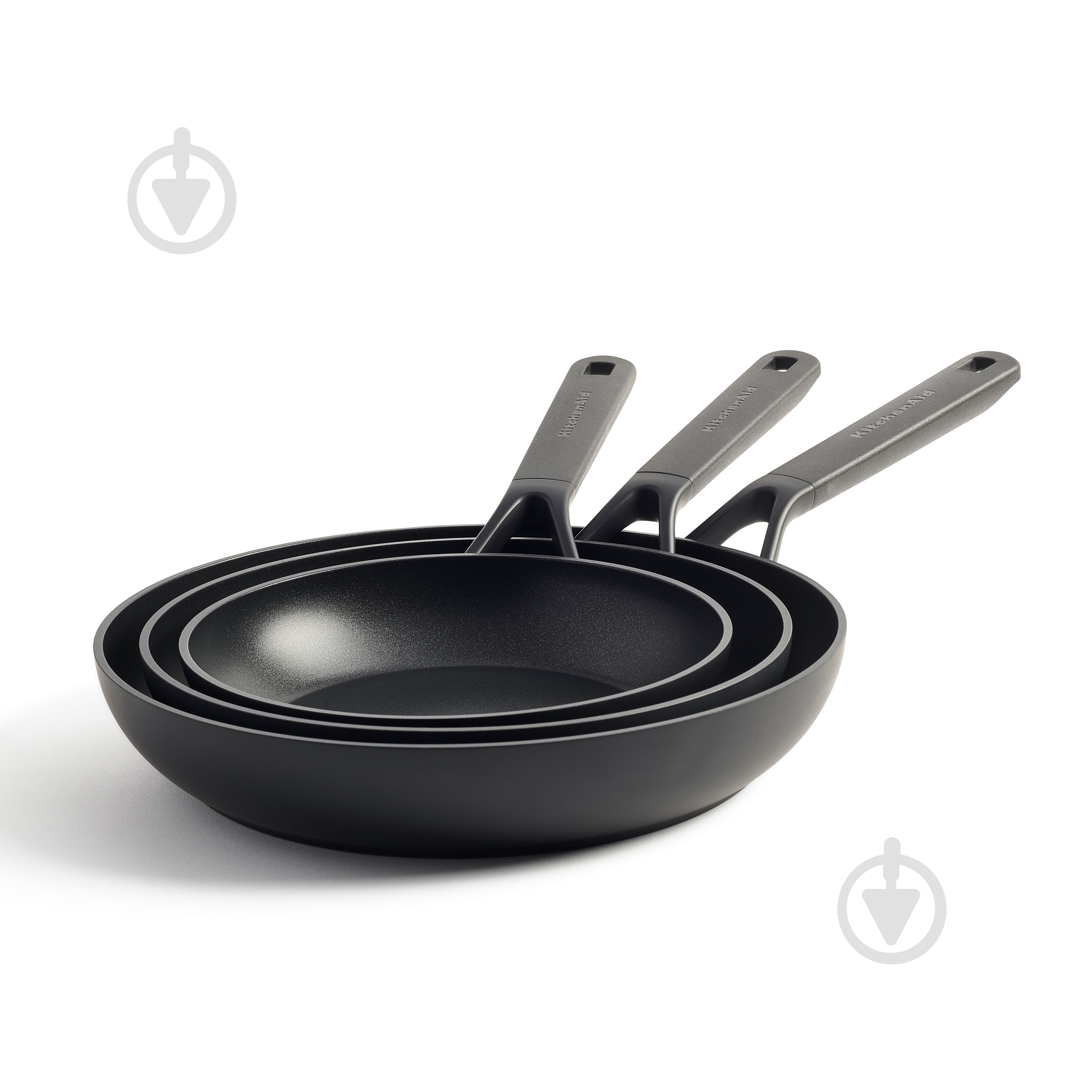 Набір сковорід KitchenAid CFA 20+24+28 см (CC003570-001) - фото 1
