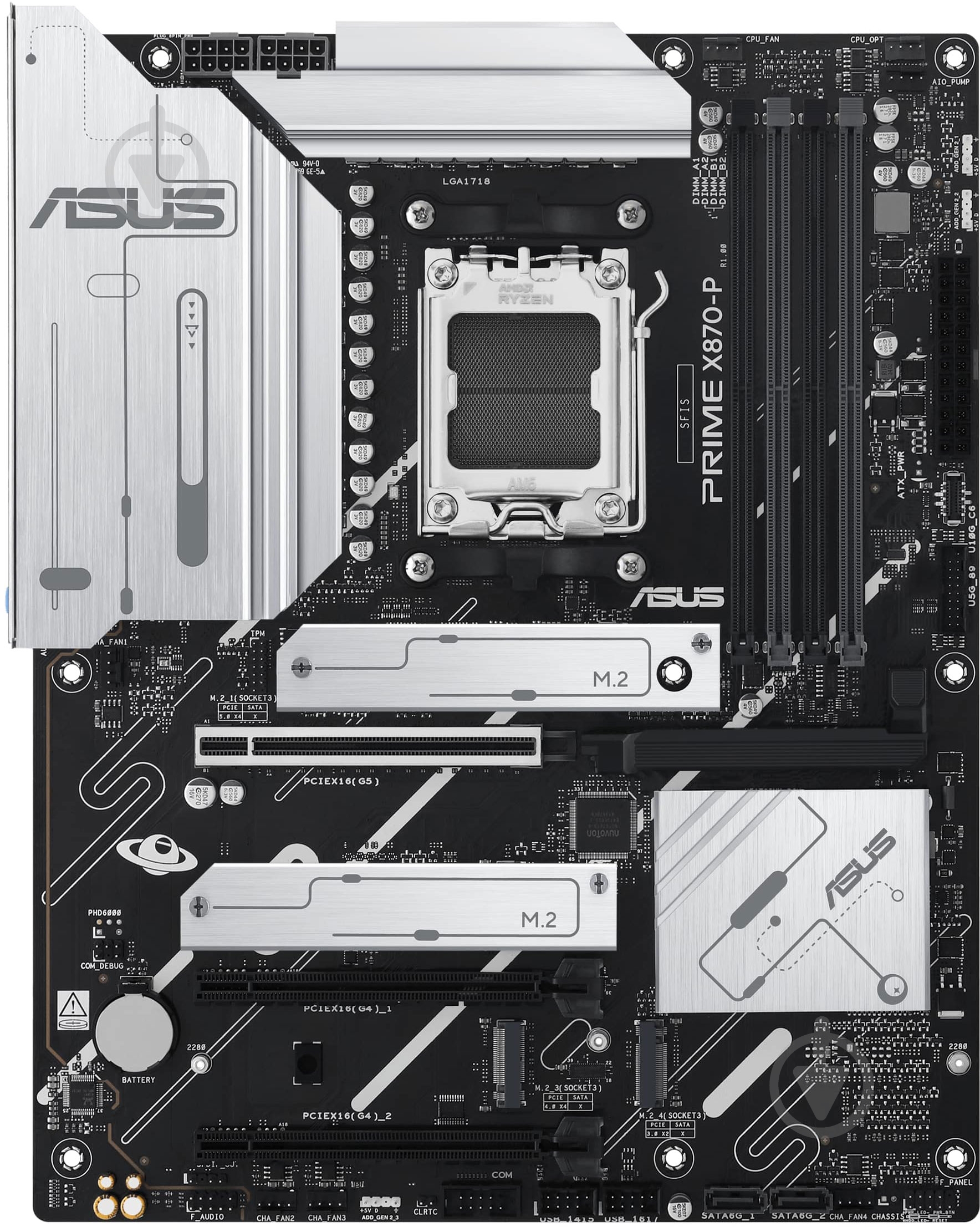 Материнская плата Asus 90MB1IT0-M0EAY0 (Socket AM5, AMD X870, ATX) - фото 1
