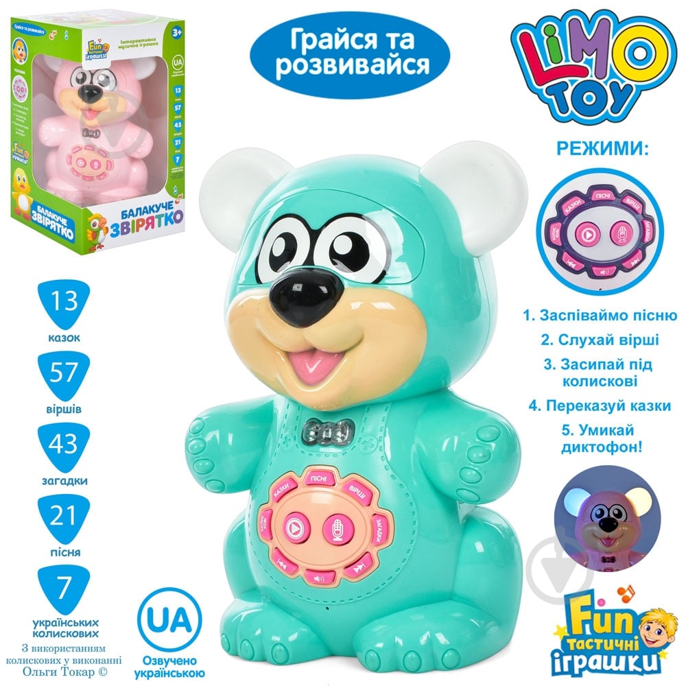 Игрушка интерактивная Limo Toy FT 0043 AB - фото 1