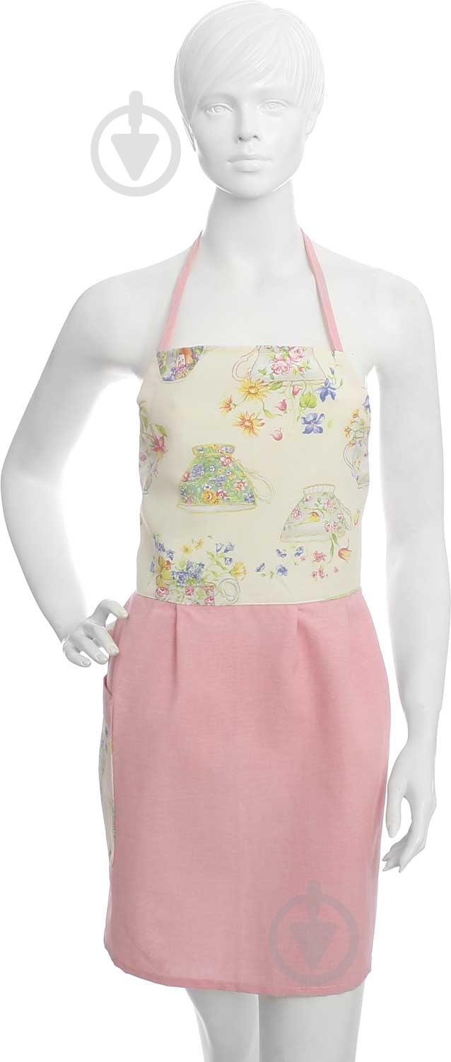 Фартук Чашечки розовый с рисунком La Nuit - фото 1