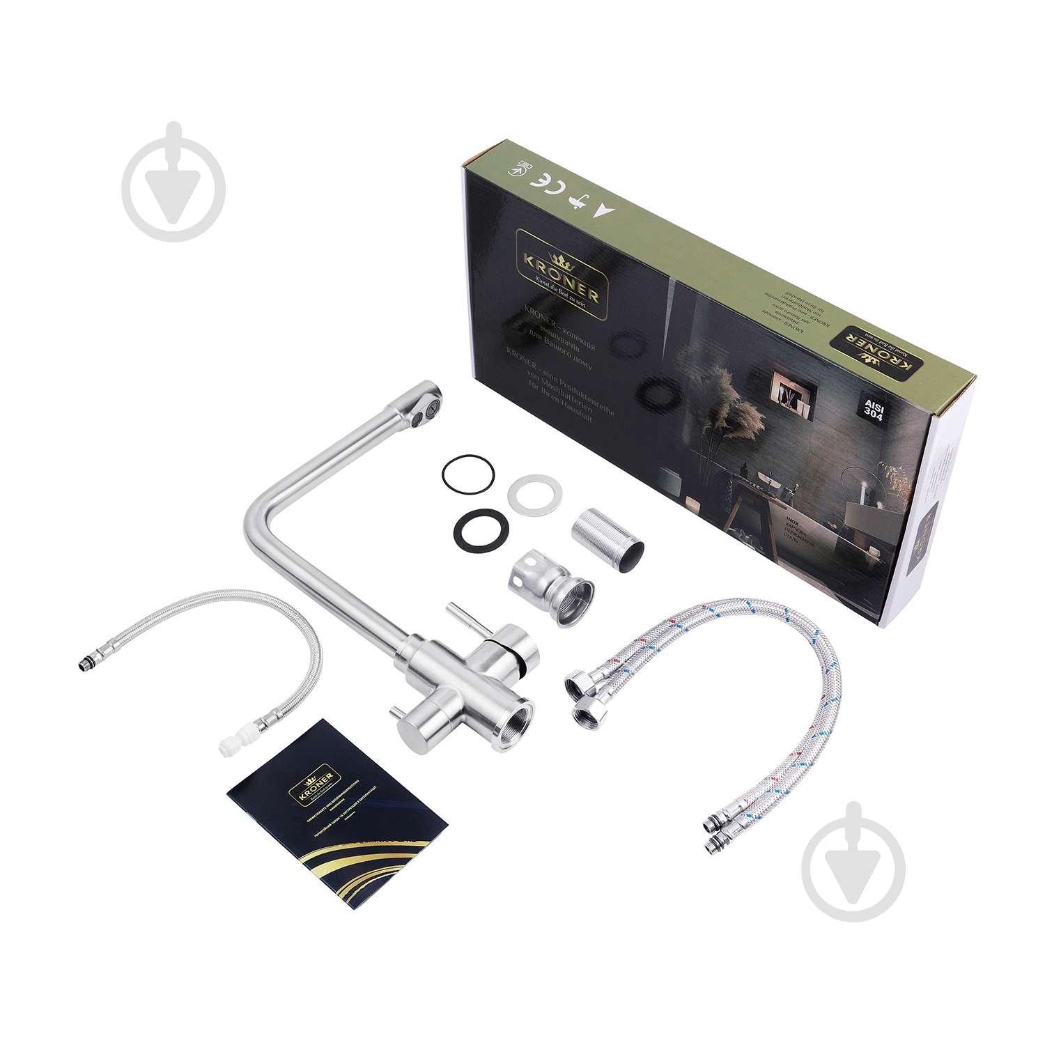 Змішувач для кухні Kroner Kroner KRP Edelstahl Klassisch - ESG038 - фото 9