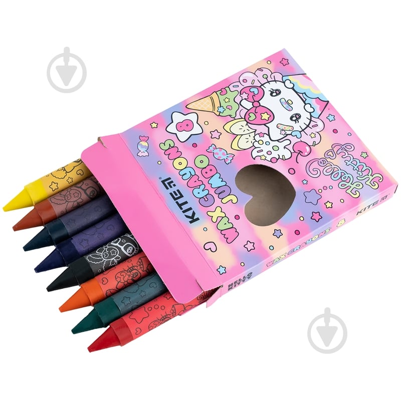 Мел восковый Jumbo 8 цветов HK KITE - фото 2 Мел восковый Jumbo 8 цветов HK KITE - фото 2