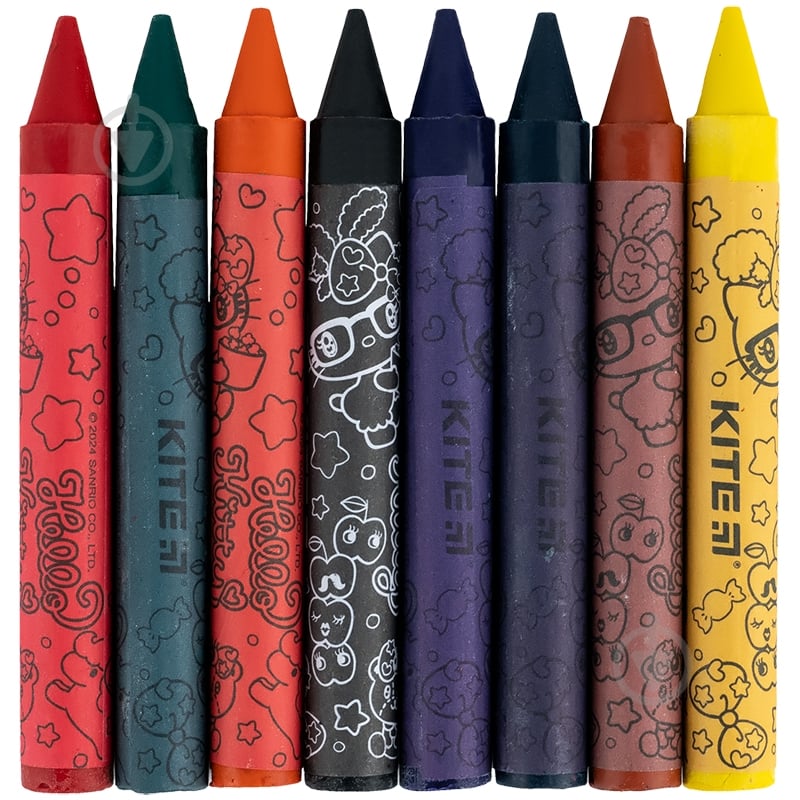 Мел восковый Jumbo 8 цветов HK KITE - фото 3 Мел восковый Jumbo 8 цветов HK KITE - фото 3