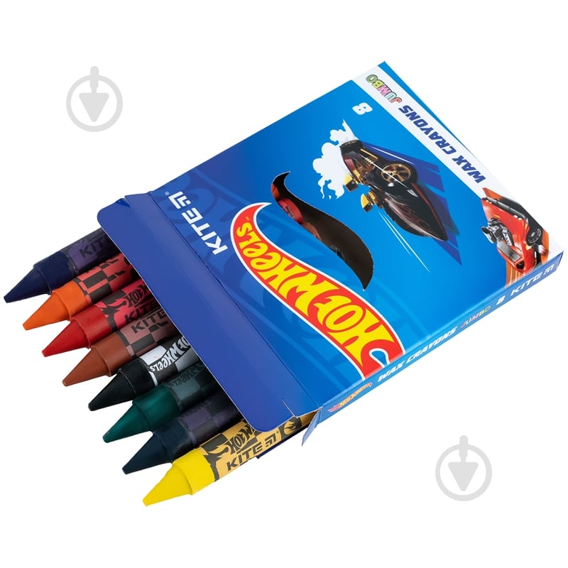 Крейда воскова Jumbo 8 кольорів HW KITE - фото 2 Крейда воскова Jumbo 8 кольорів HW KITE - фото 2